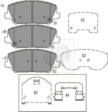 KIA 58101 J3A00 - Set placute frana,frana disc aaoparts.ro