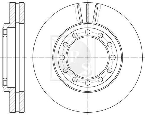 NPS I330U13 - Disc frana aaoparts.ro