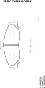 NPS M360A02 - Set placute frana,frana disc aaoparts.ro