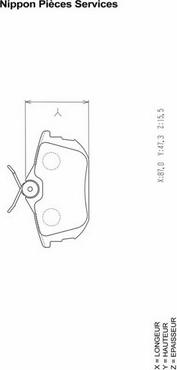 NPS M361I18 - Set placute frana,frana disc aaoparts.ro