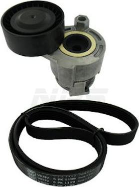 NPS N108N01 - Set curea transmisie cu caneluri aaoparts.ro