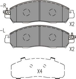 NISSAN D1060-6WK0C - Set placute frana,frana disc aaoparts.ro