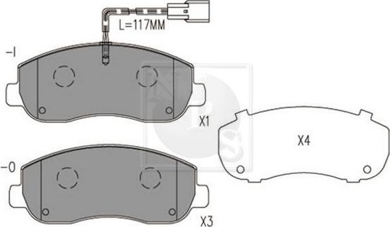 NPS N360N103 - Set placute frana,frana disc aaoparts.ro