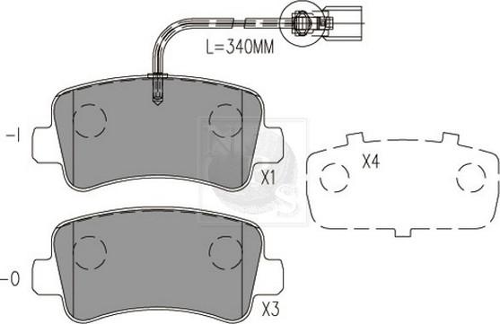 NPS N361N71 - Set placute frana,frana disc aaoparts.ro
