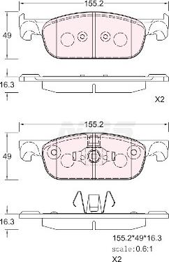 NPS R360T07 - Set placute frana,frana disc aaoparts.ro