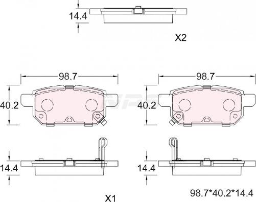 NPS S361I02 - Set placute frana,frana disc aaoparts.ro