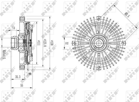 NRF 49567 - Cupla, ventilator radiator aaoparts.ro