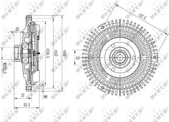 NRF 49581 - Cupla, ventilator radiator aaoparts.ro