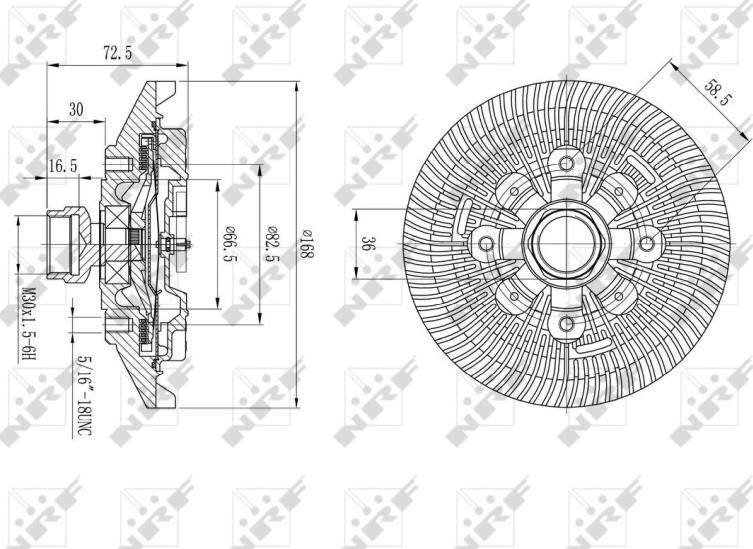 NRF 49577 - Cupla, ventilator radiator aaoparts.ro