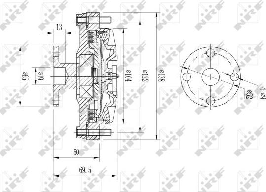 NRF 49652 - Cupla, ventilator radiator aaoparts.ro