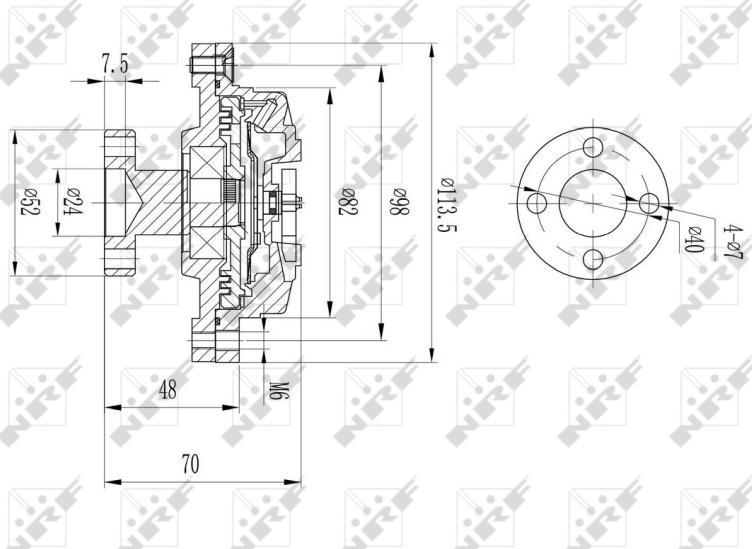 NRF 49609 - Cupla, ventilator radiator aaoparts.ro