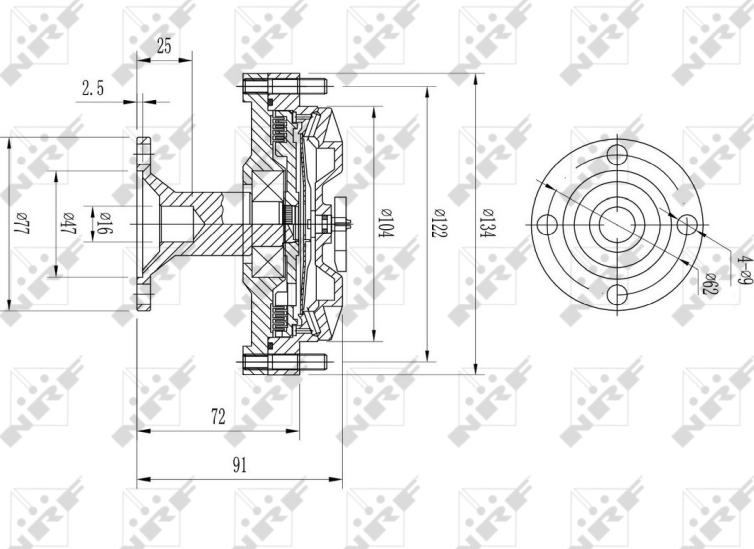 NRF 49613 - Cupla, ventilator radiator aaoparts.ro