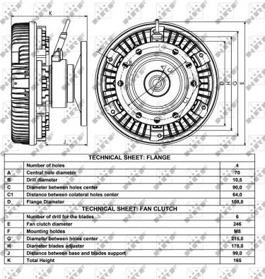 NRF 49019 - Cupla, ventilator radiator aaoparts.ro