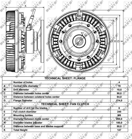 NRF 49018 - Cupla, ventilator radiator aaoparts.ro