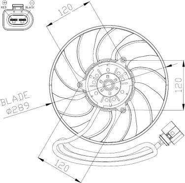 NRF 47946 - Ventilator, radiator aaoparts.ro