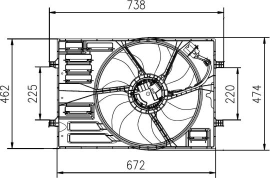 NRF 47950 - Ventilator, radiator aaoparts.ro