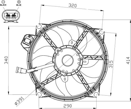 NRF 47965 - Ventilator, radiator aaoparts.ro