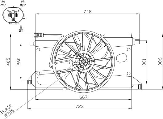 NRF 47961 - Ventilator, radiator aaoparts.ro