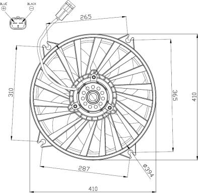 NRF 47962 - Ventilator, radiator aaoparts.ro