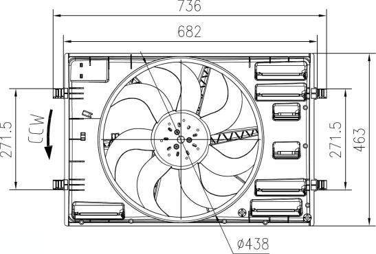 NRF 47916 - Ventilator, radiator aaoparts.ro