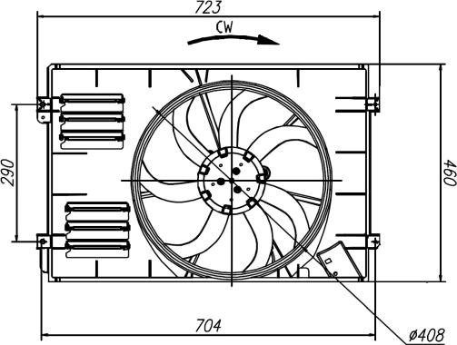 NRF 47925 - Ventilator, radiator aaoparts.ro