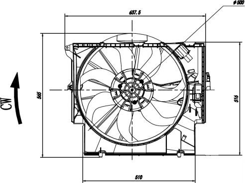 NRF 47923 - Ventilator, radiator aaoparts.ro