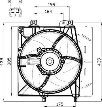 NRF 47495 - Ventilator, radiator aaoparts.ro
