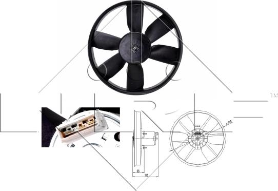 NRF 47402 - Ventilator, radiator aaoparts.ro