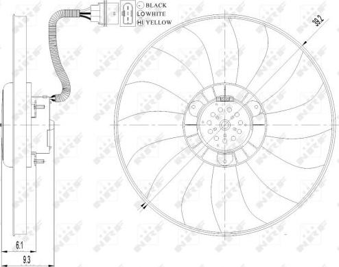 NRF 47410 - Ventilator, radiator aaoparts.ro