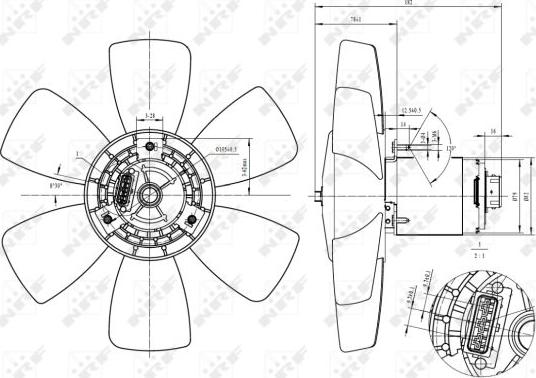 NRF 47429 - Ventilator, radiator aaoparts.ro