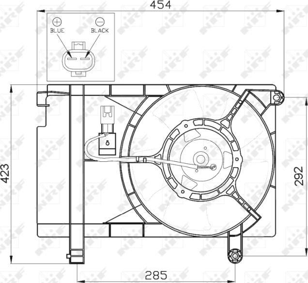 NRF  47471 - Ventilator, radiator aaoparts.ro