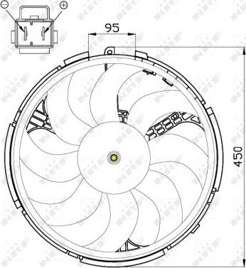 NRF 47506 - Ventilator, radiator aaoparts.ro