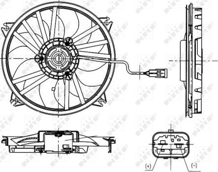 NRF 47665 - Ventilator, radiator aaoparts.ro