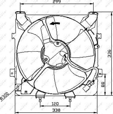 NRF 47041 - Ventilator, radiator aaoparts.ro