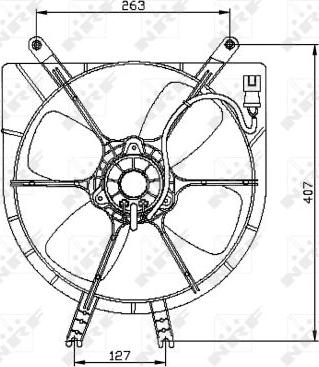 NRF 47042 - Ventilator, radiator aaoparts.ro