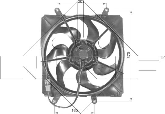 NRF 47054 - Ventilator, radiator aaoparts.ro