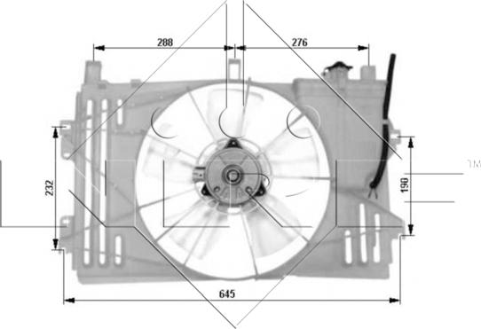 NRF 47053 - Ventilator, radiator aaoparts.ro