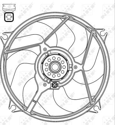 NRF 47069 - Ventilator, radiator aaoparts.ro