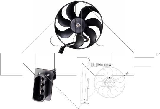 NRF 47064 - Ventilator, radiator aaoparts.ro