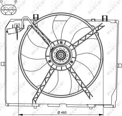 NRF 47066 - Ventilator, radiator aaoparts.ro