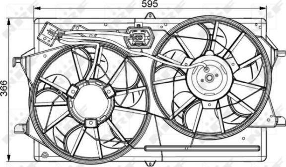 NRF 47061 - Ventilator, radiator aaoparts.ro