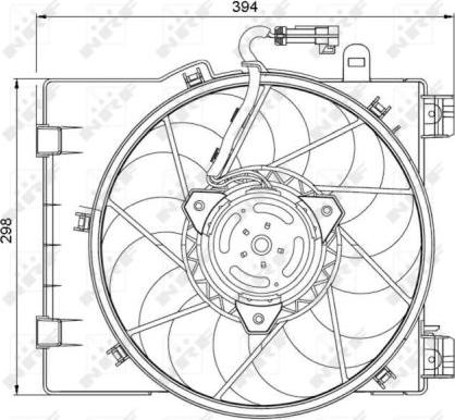 NRF 47063 - Ventilator, radiator aaoparts.ro