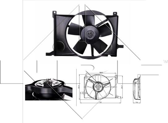 NRF 47009 - Ventilator, radiator aaoparts.ro