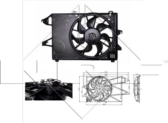 NRF 47005 - Ventilator, radiator aaoparts.ro