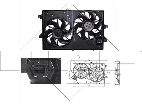 NRF 47003 - Ventilator, radiator aaoparts.ro