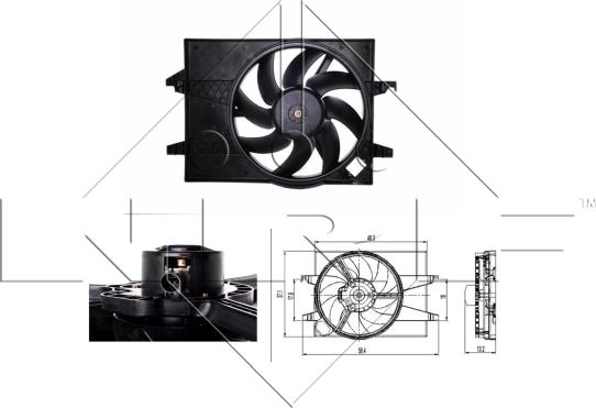 NRF 47007 - Ventilator, radiator aaoparts.ro