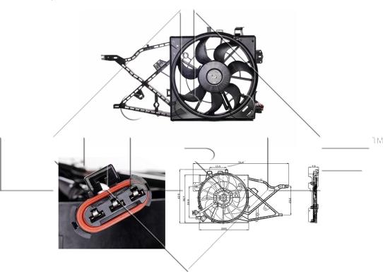 NRF 47014 - Ventilator, radiator aaoparts.ro