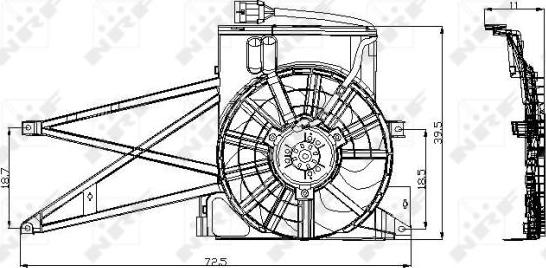 NRF 47013 - Ventilator, radiator aaoparts.ro