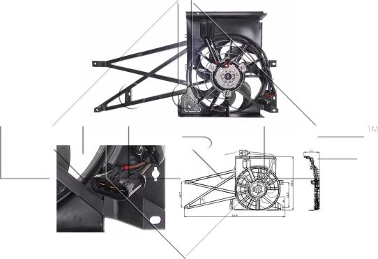 NRF 47013 - Ventilator, radiator aaoparts.ro