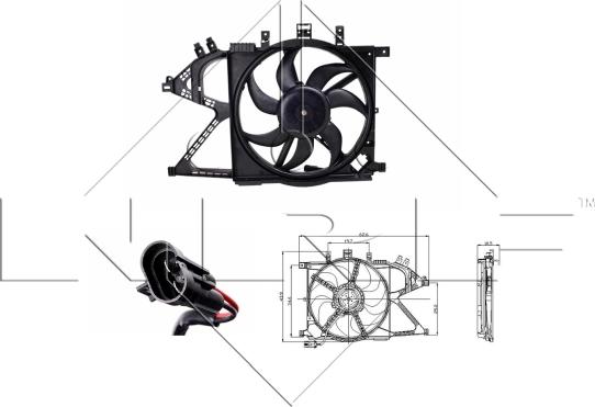 NRF 47012 - Ventilator, radiator aaoparts.ro